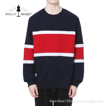 Customized Knitted 100% Cotton Black Red Men's Hoodies